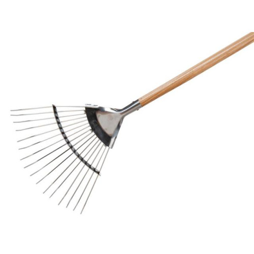 Kent & Stowe Stainless Steel Garden Life Lawn Rake, FSCÂ®