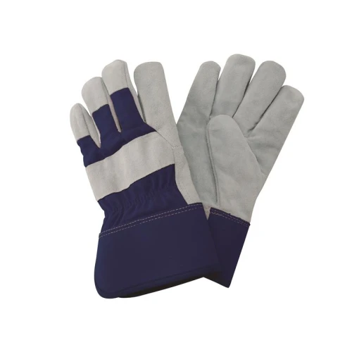 Kent & Stowe Navy Fleece Lined Rigger Gloves - Large