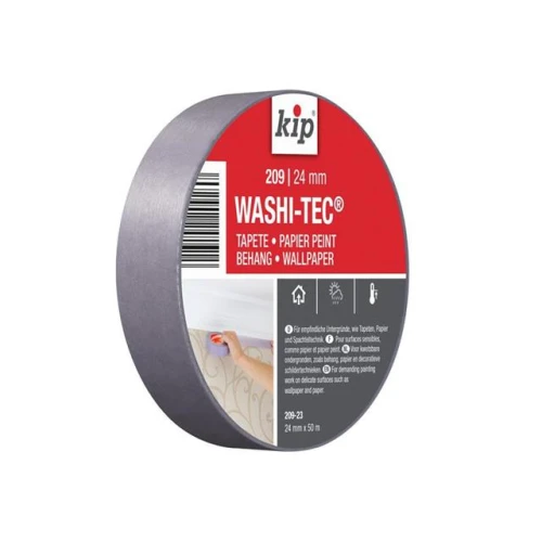 Kip 209 Premium Low Tack WASHI-TEC&Acirc;&reg; Masking Tape 24mm x 50m