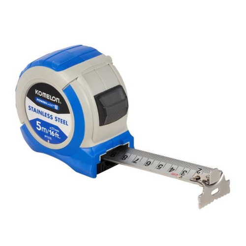 Komelon Stainless Steel PowerBladeâ„¢ Pocket Tape 5m/16ft (Width 27mm)