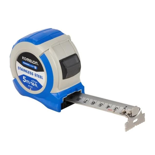 Komelon Stainless Steel PowerBlade&acirc;&cent; Pocket Tape 5m/16ft (Width 27mm)