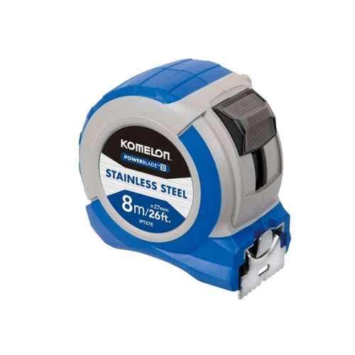 Komelon Stainless Steel PowerBlade&acirc;&cent; Pocket Tape 8m/26ft (Width 27mm)