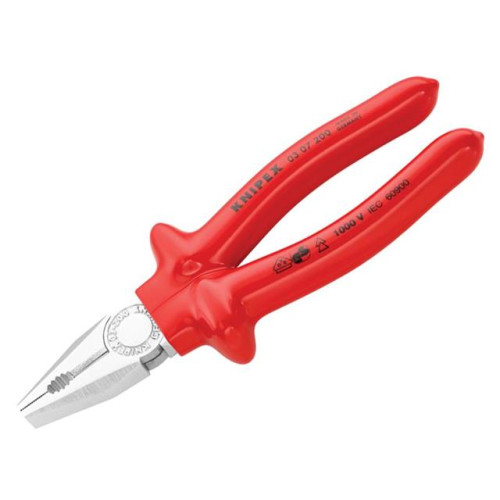 Knipex Combination Pliers Dipped VDE Certified Grip 200mm
