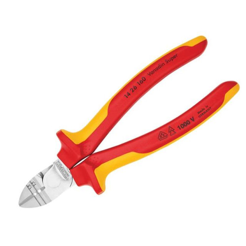 Knipex Diagonal Insulation Stripper & Side Cutters VDE Certified Grip 160mm