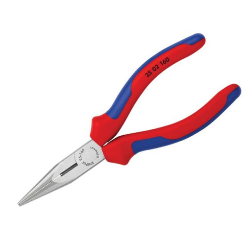 Knipex Snipe Nose Side Cutting Pliers (Radio) Multi Component Grip 160mm (6.1/4in)