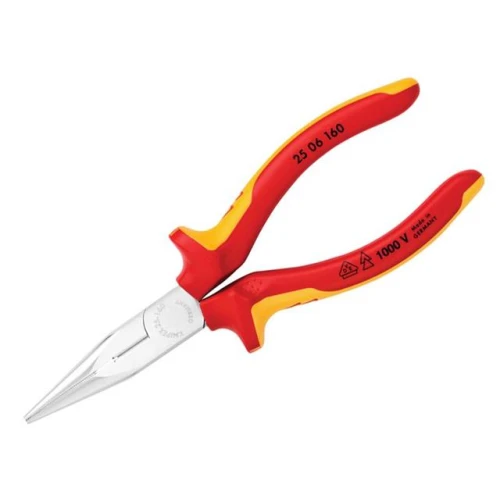 Knipex Snipe Nose Side Cutting Pliers (Radio) VDE Certified Grip 160mm