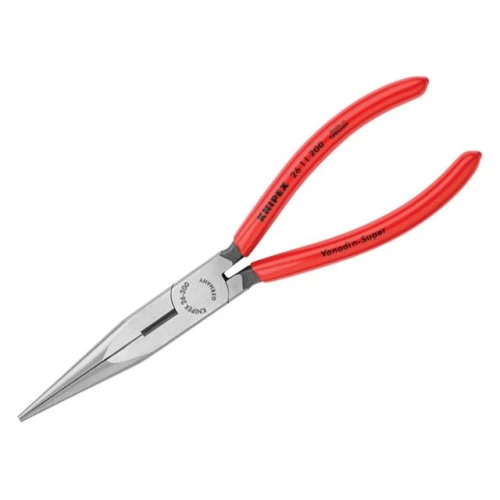 Knipex Long Snipe Nose Side Cutting Pliers PVC Grips 200mm (8in)