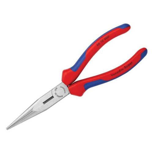 Knipex Snipe Long Nose Side Cutting Pliers Multi Component Grip 200mm (8in)
