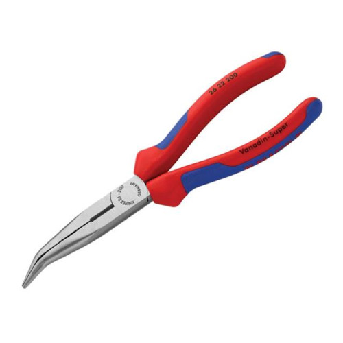 Knipex Bent Snipe Nose Side Cutters Multi Component Grip 200mm (8in)