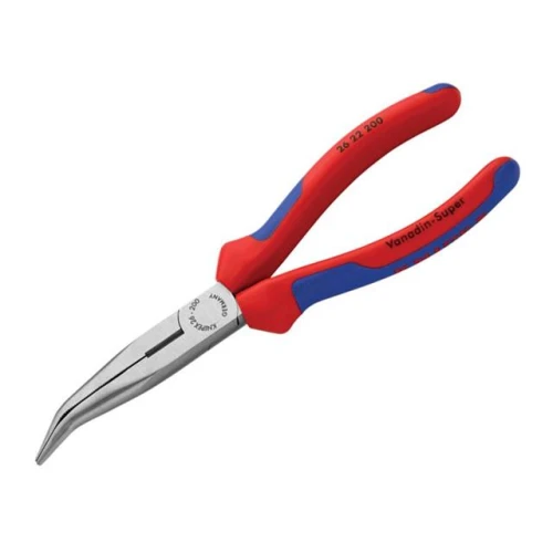 Knipex Bent Snipe Nose Side Cutters Multi Component Grip 200mm (8in)