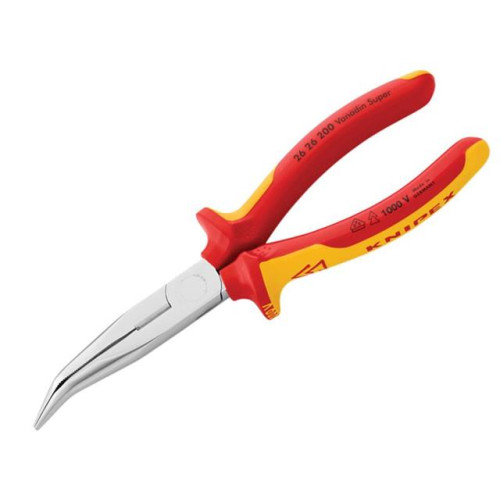 Knipex Bent Long Nose - Side Cutters VDE Certified Grip 200mm