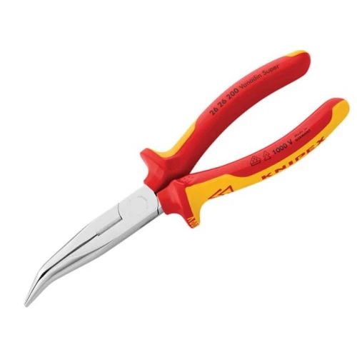 Knipex Bent Long Nose - Side Cutters VDE Certified Grip 200mm