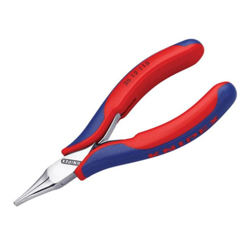 Knipex Electronics Flat Jaw Pliers Multi Component Grip 115mm