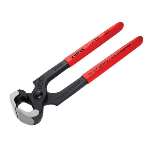 Knipex Hammerhead Style Carpenters&acirc; Pincers PVC Grip 210mm