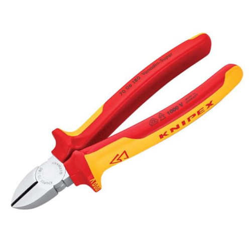 Knipex Diagonal Cutting Pliers VDE Certified Grip 180mm
