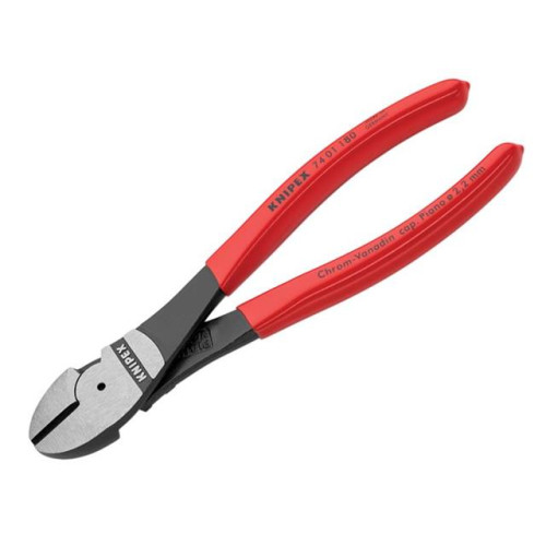 Knipex High Leverage Diagonal Cutters PVC Grip 180mm