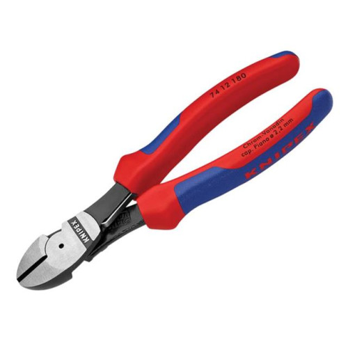 Knipex High Leverage Diagonal Cutters Multi Component Grip With Spring 180mm