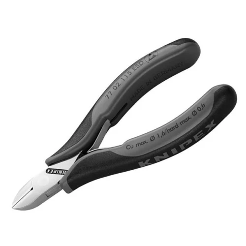 Knipex ESD Electronics Diagonal Cutters - Round Head Small Bevel 115mm