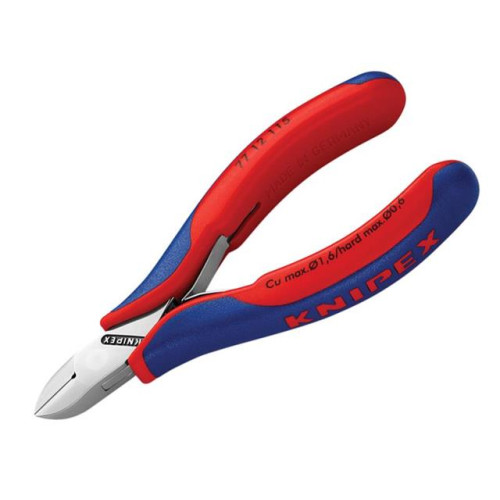 Knipex Electronic Diagonal Cut Pliers - Round Bevelled 115mm