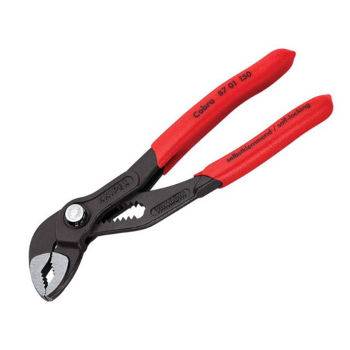 Knipex CobraÂ®Waterpump Pliers PVC Grip 30mm Capacity 150mm