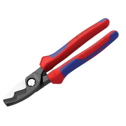 Knipex Cable Shears Twin Cutting Edge Multi Component Grip 200mm
