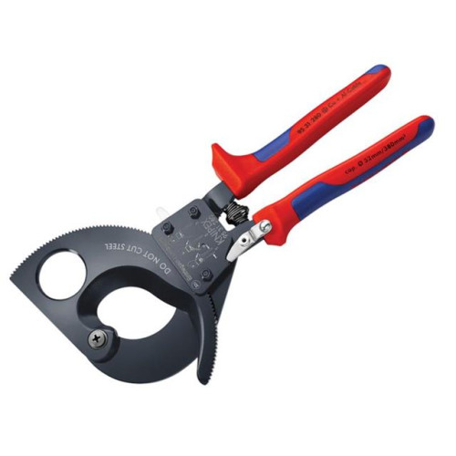 Knipex Cable Shears Ratchet Action Multi Component Grip 280mm