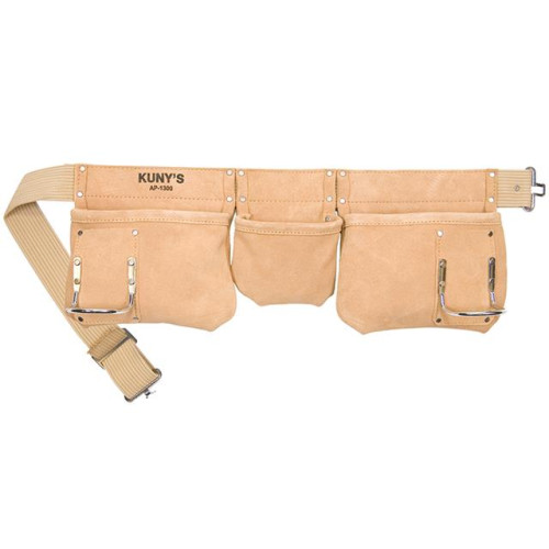 Kuny's AP-1300 Carpenters Apron 5 Pocket Suede Leather