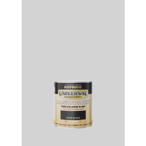 Rust-Oleum Universal Satin Black 750Ml