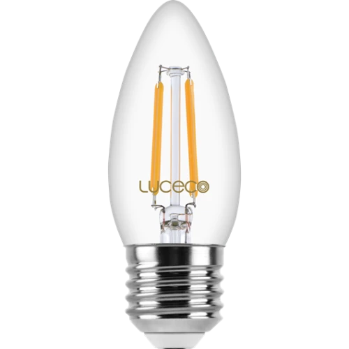 Luceco Filament Candle Light Bulb E27 4w Warm White Non Dimmable