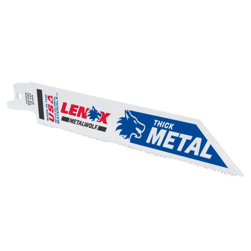Lenox MetalWolf Wave Edge Reciprocating Saw Blade 152 x 19 x 0.9mm 14 TPI (Pack 25)