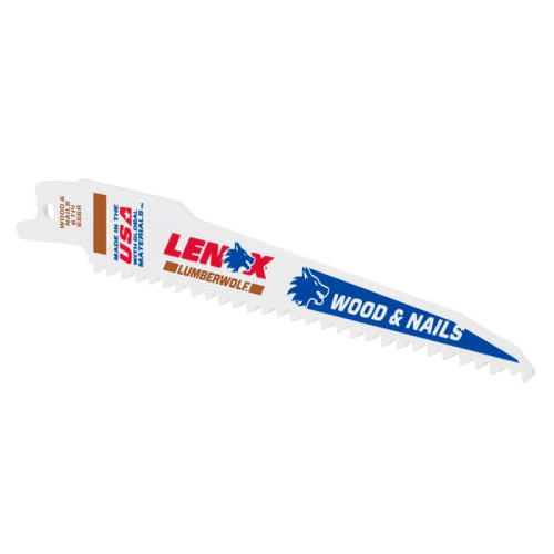 Lenox LumberWolf Reciprocating Saw Blade 152 x 19 x 1.3mm 6 TPI (25 Pack)