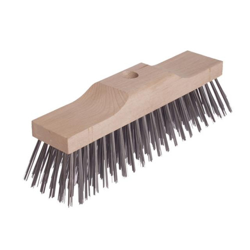 Lessmann Broom Head Raised Wooden Stock 6 Row 300mm x 70mm