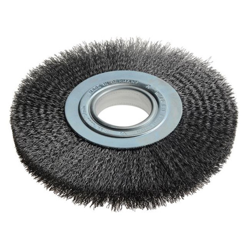 Lessmann Wheel Brush D200 x W25-27 x 50 Bore Set 3 Steel Wire 0.30