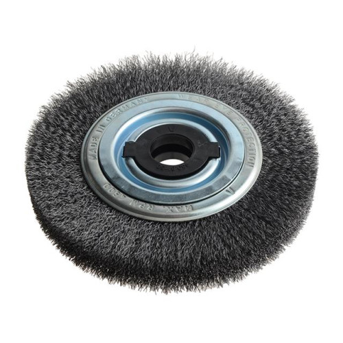 Lessmann Wheel Brush D200 x W28-30 x 80 Bore Set 4 +1 Steel Wire 0.30