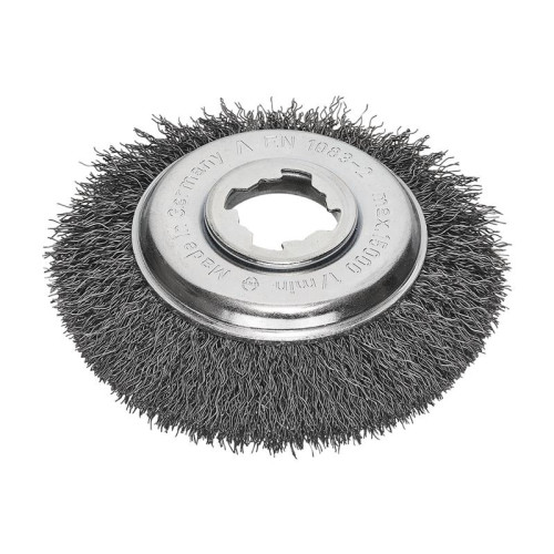 Lessmann X-Lock Crimped Steel Bevel Brush 115mm Non Spark