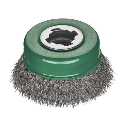 Lessmann X-Lock Crimped Stainless Steel Brush 85mm Non Spark