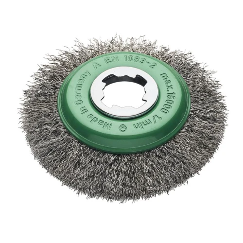 Lessmann X-Lock Crimp Stainless Steel Bevel Brush 115mm Non Spark