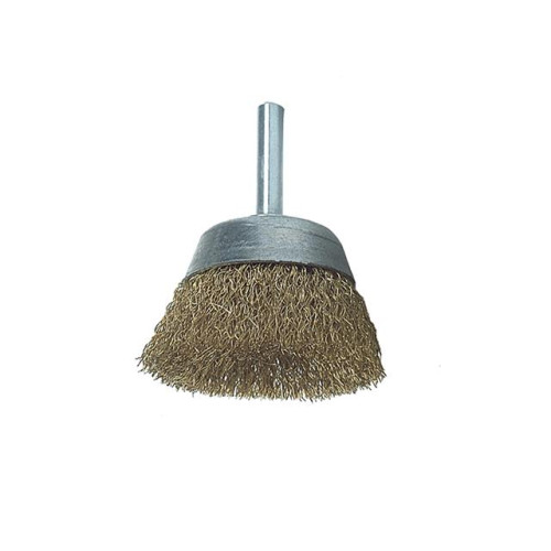 Lessmann DIY Brass Cup Brush 50mm x 0.25 Wire