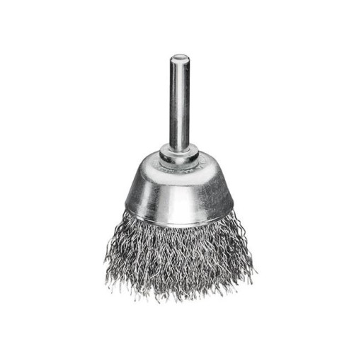 Lessmann Cup Brush with Shank D40 x 15h x 0.30 Steel Wire