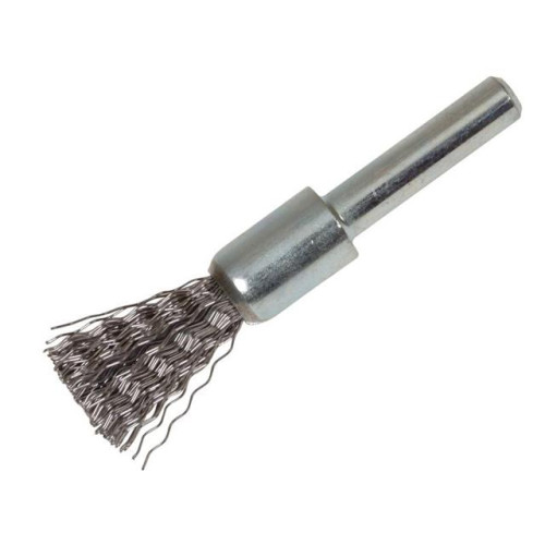 Lessmann End Brush with Shank 12 x 20mm 0.30 Steel Wire