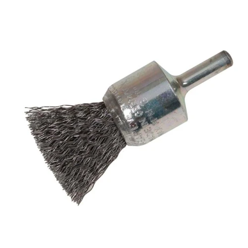 Lessmann End Brush with Shank 23/22 x 25mm 0.30 Steel Wire