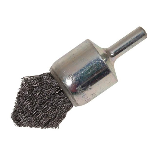 Lessmann Pointed End Brush with Shank 23/68 x 25mm 0.30 Steel Wire