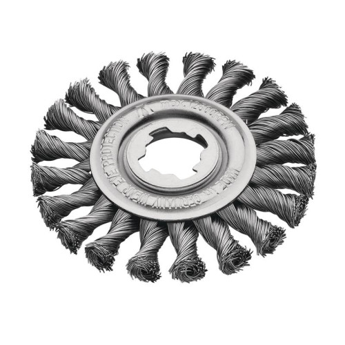 Lessmann X-Lock Steel Knot Wheel Brush 115mm Non Spark