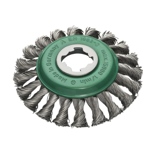 Lessmann X-Lock Stainless Steel Knot Bevel Brush 115mm Non Spark