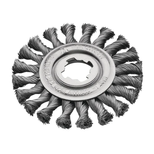 Lessmann X-Lock Steel Knot Wheel Brush 125mm Non Spark