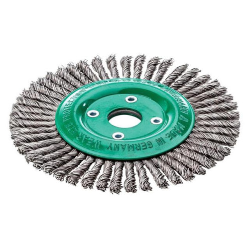 Lessmann Pipeline Brush 48 Knots 178 x 22.2mm Bore Stainless Steel Wire