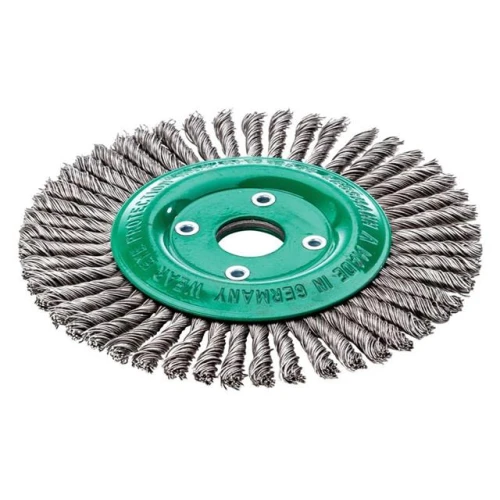 Lessmann Pipeline Brush 40 Knots 125 x 22.2mm Bore Stainless Steel Wire