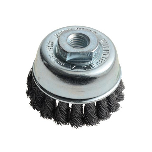 Lessmann Knot Cup Brush 65 M14 x 20 x 0.35 Steel Wire