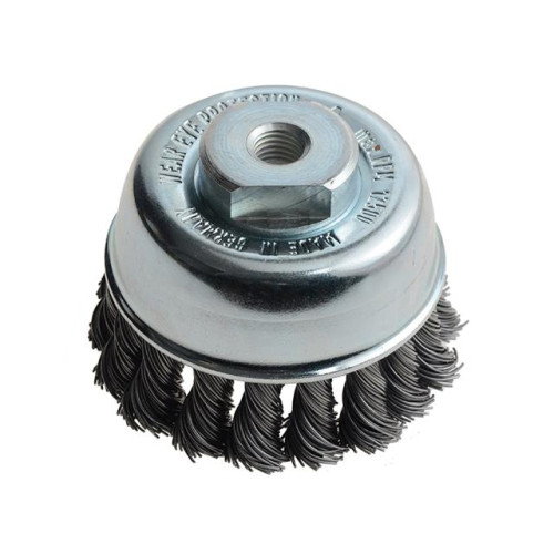 Lessmann Knot Cup Brush 65 M10 x 0.50 Steel Wire