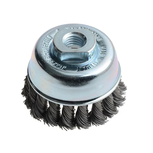 Lessmann Knot Cup Brush 65 M14 x 0.50 Steel Wire